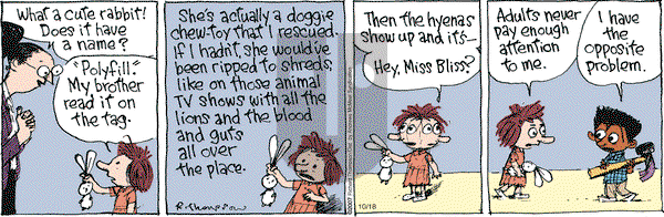 Cul de Sac on Wednesday October 18, 2017 Comic Strip