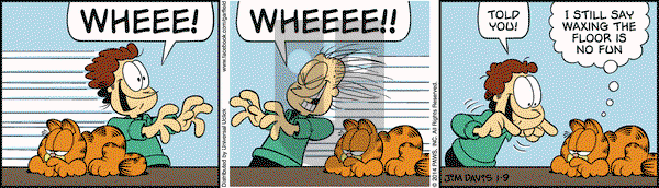 Garfield on Thursday January 9, 2014 Comic Strip