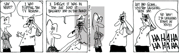 The Buckets on Tuesday May 28, 1996 Comic Strip