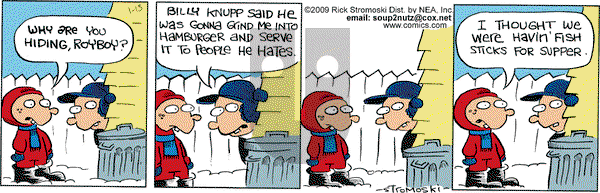 Soup to Nutz - Old on Tuesday January 13, 2009 Comic Strip