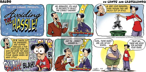 Baldo on Sunday September 22, 2002 Comic Strip