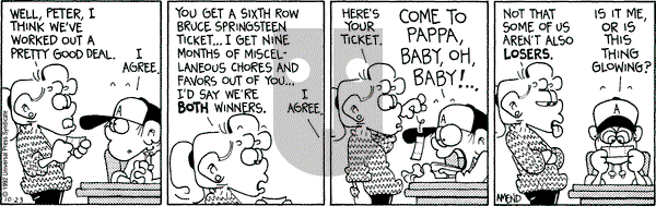 FoxTrot on Friday October 23, 1992 Comic Strip