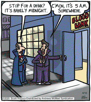 The Argyle Sweater on Thursday April 10, 2025 Comic Strip