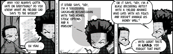 The Boondocks on Friday October 5, 2007 Comic Strip