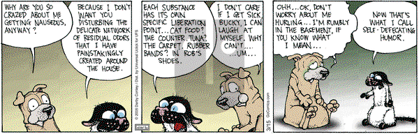 Get Fuzzy on Saturday March 15, 2014 Comic Strip