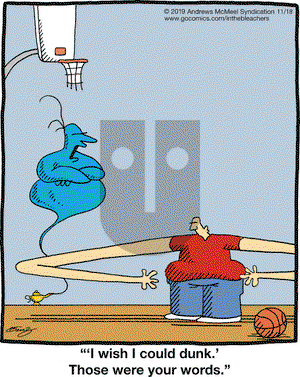 In the Bleachers on Monday November 18, 2019 Comic Strip