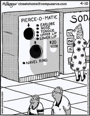 Close to Home - Thursday April 10, 2003 Comic Strip