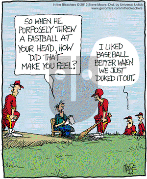 In the Bleachers on Tuesday September 4, 2012 Comic Strip