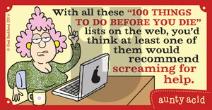 Aunty Acid on Saturday February 20, 2016 Comic Strip