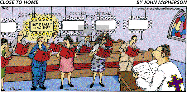 Close to Home on Sunday September 18, 2005 Comic Strip