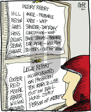 In the Bleachers on Thursday August 22, 2013 Comic Strip