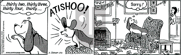 Fred Basset on Monday December 23, 2002 Comic Strip