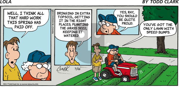 Lola on Sunday July 16, 2017 Comic Strip