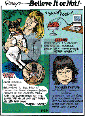 Ripley's Believe It or Not - Friday September 24, 2010 Comic Strip