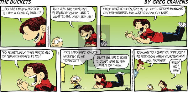The Buckets on Sunday March 30, 2014 Comic Strip