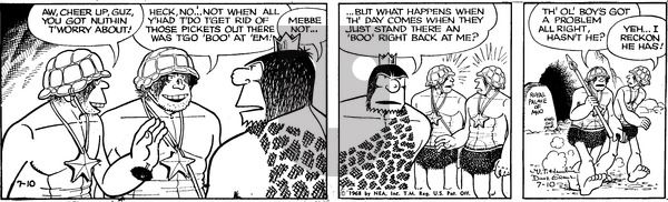 Alley Oop on Wednesday July 10, 1968 Comic Strip