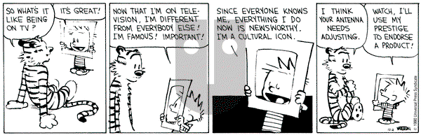 Calvin and Hobbes on Tuesday October 2, 1990 Comic Strip