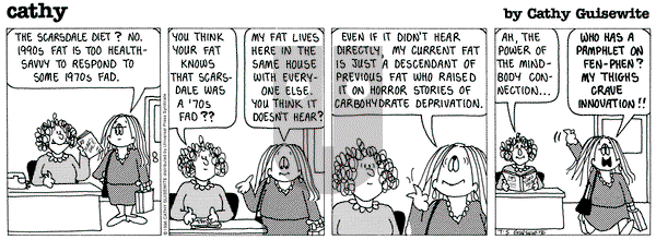 Cathy Classics on Friday July 5, 1996 Comic Strip