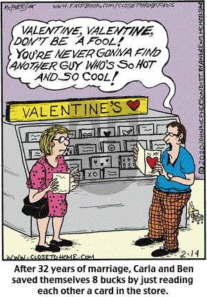 Close to Home - Friday February 14, 2020 Comic Strip