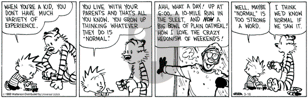 Calvin and Hobbes - Saturday March 16, 2013 Comic Strip