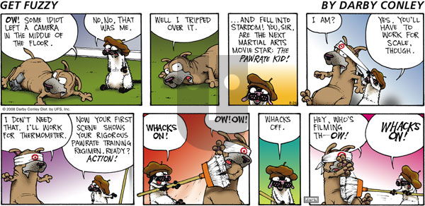 Get Fuzzy on Sunday August 24, 2008 Comic Strip