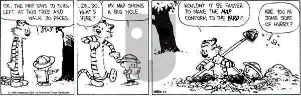 Calvin and Hobbes - Tuesday July 11, 1995 Comic Strip