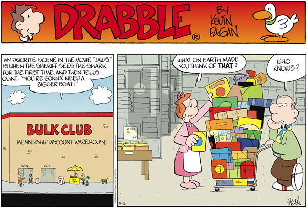 Drabble on Sunday November 2, 2008 Comic Strip