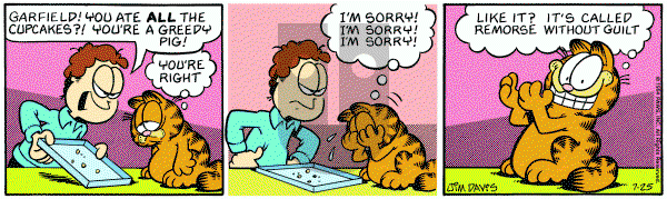 Garfield on Monday July 25, 1994 Comic Strip