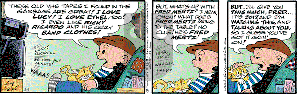 Nancy on Saturday February 4, 2017 Comic Strip