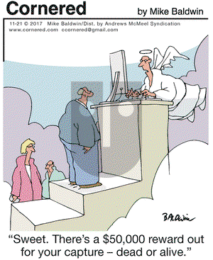 Cornered on Tuesday November 21, 2017 Comic Strip