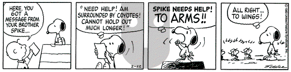 Peanuts on Tuesday February 22, 1983 Comic Strip