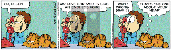 Garfield on Friday November 5, 2004 Comic Strip