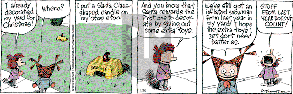 Cul de Sac on Friday November 20, 2015 Comic Strip