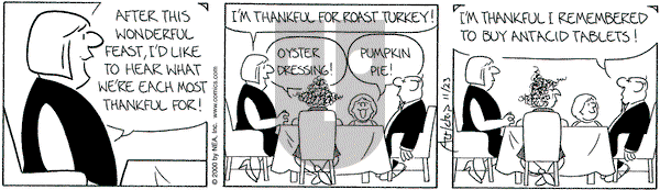 The Born Loser on Thursday November 23, 2000 Comic Strip