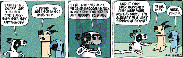 Pooch Cafe - Friday April 18, 2014 Comic Strip
