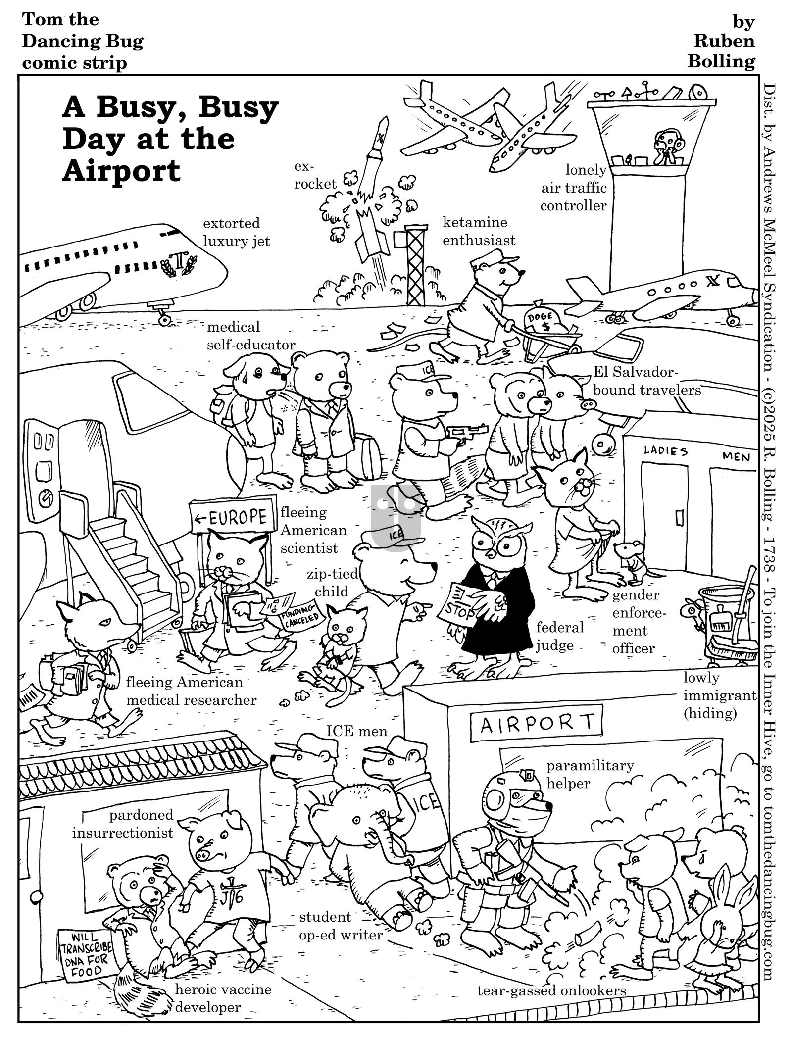 Tom the Dancing Bug - Monday June 2, 2025 Comic Strip