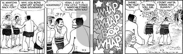 Alley Oop on Friday March 3, 1972 Comic Strip