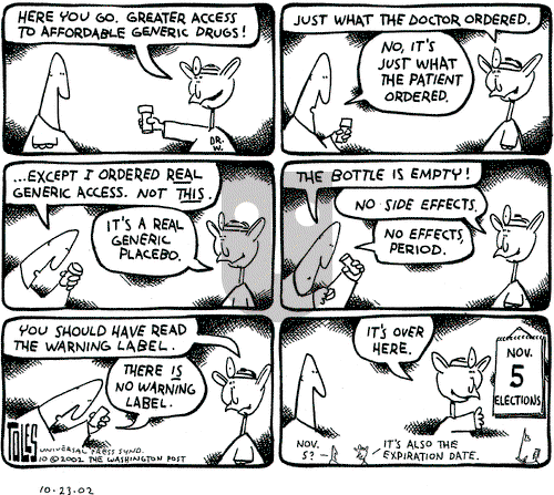 Tom Toles on Friday December 13, 2002 Comic Strip