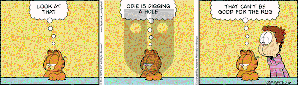 Garfield on Wednesday July 10, 2019 Comic Strip
