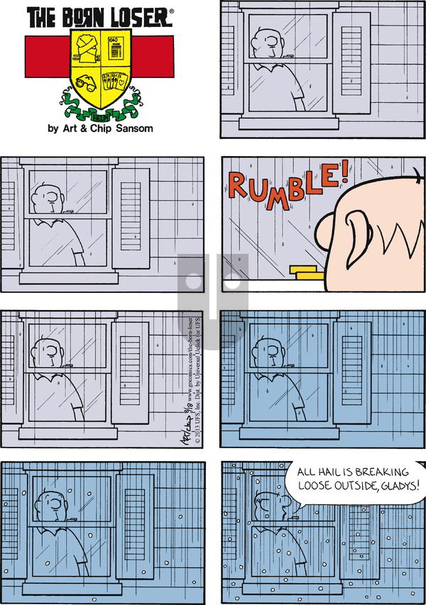 The Born Loser on Sunday August 18, 2013 Comic Strip