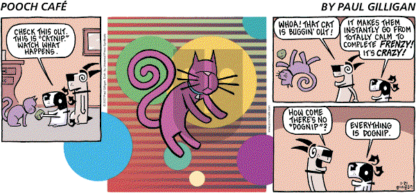 Pooch Cafe on Sunday January 21, 2007 Comic Strip