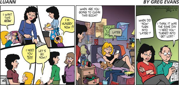 Luann on Sunday June 10, 2012 Comic Strip