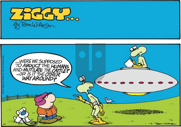 Ziggy on Sunday February 8, 2015 Comic Strip