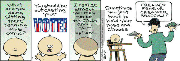 Thatababy on Tuesday November 8, 2016 Comic Strip