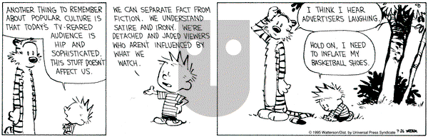 Calvin and Hobbes on Wednesday July 26, 1995 Comic Strip