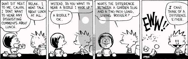 Calvin and Hobbes - Wednesday November 7, 1990 Comic Strip