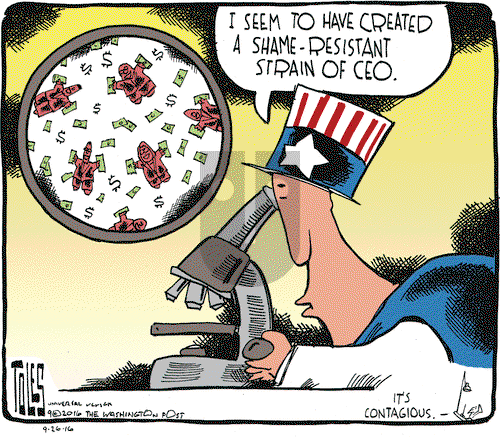 Tom Toles on Monday September 26, 2016 Comic Strip