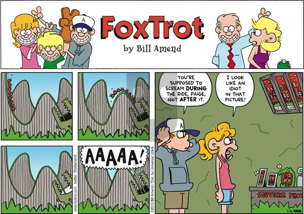 FoxTrot on Sunday July 26, 2015 Comic Strip