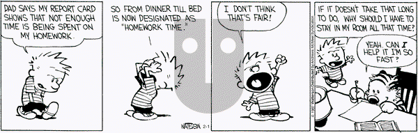Calvin and Hobbes on Wednesday February 1, 2017 Comic Strip