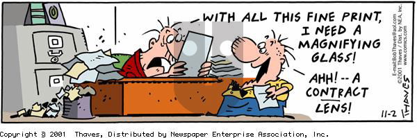 Frank and Ernest on Friday November 2, 2001 Comic Strip